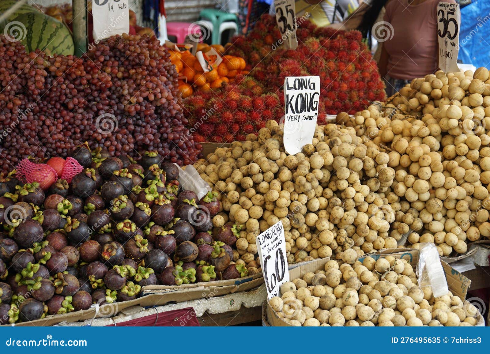 Manila, Philippines, Circa March 2023 . Local Food Market Stock Image