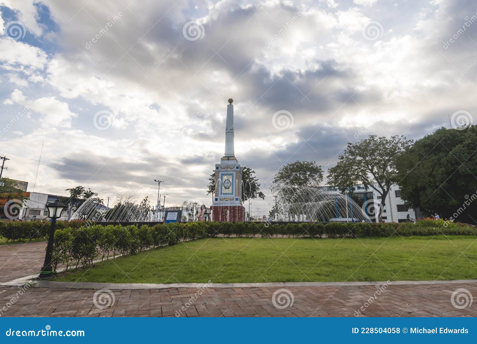 Manila, Philippines - Simon De Anda Monument,at the Anda Circle ...