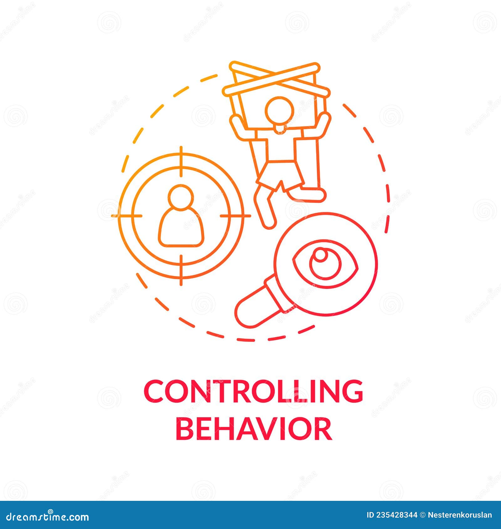 manipulative behavior concept icon
