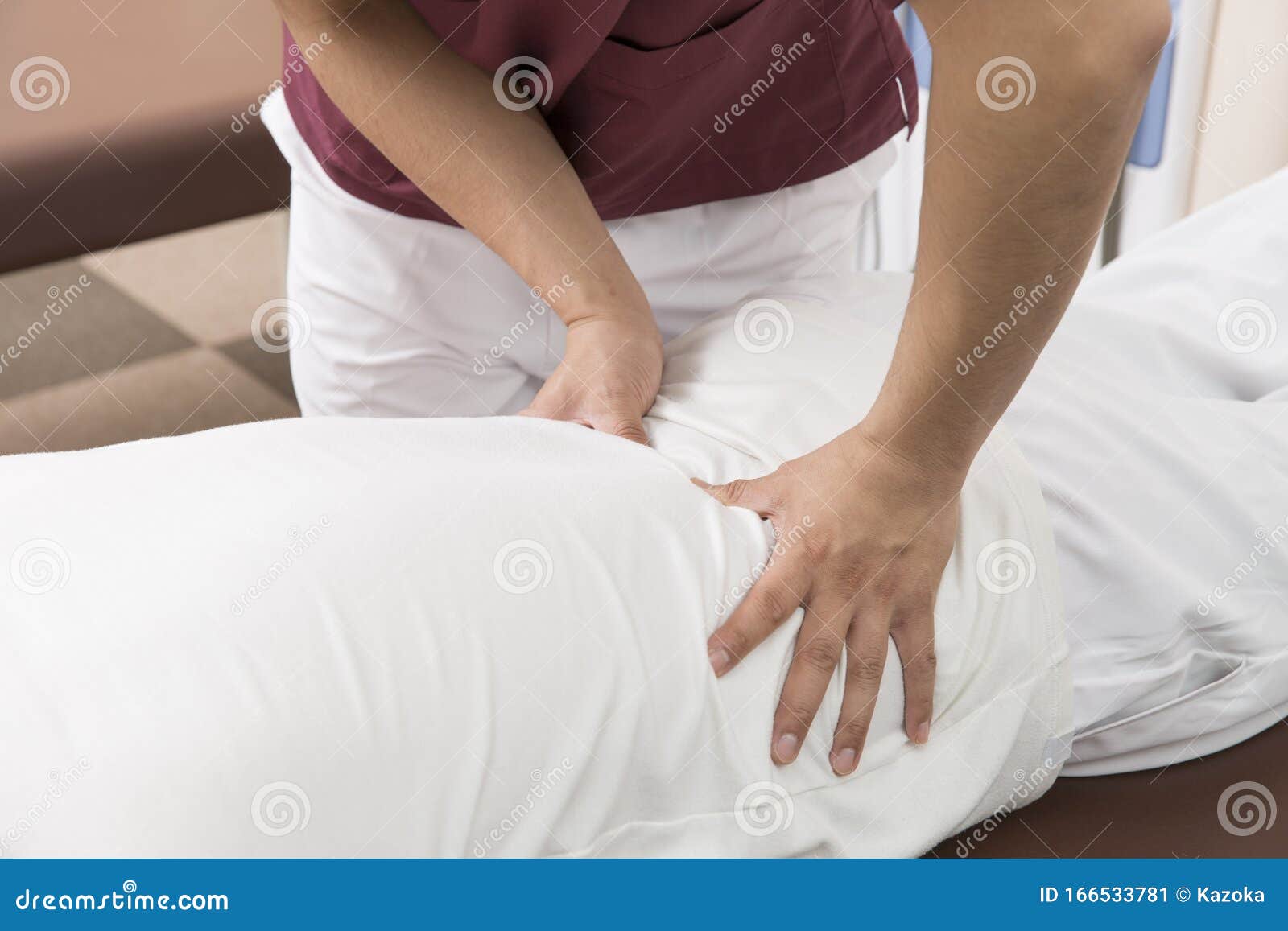 A Manipulator Performs a Treatment Stock Image Image of masseur