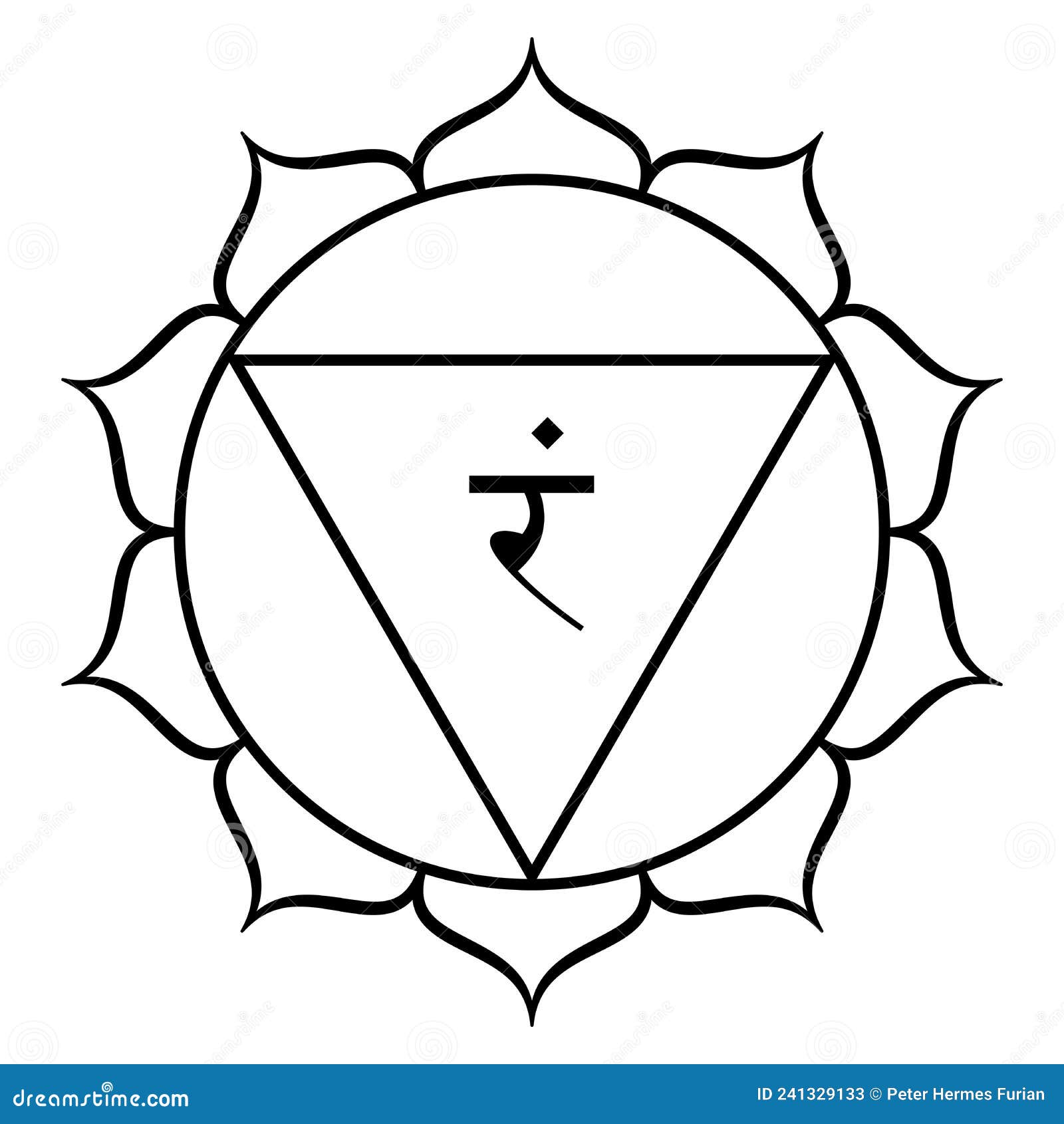 Manipura, Navel Chakra, Meaning City of Jewels or Resplendent Gem Stock