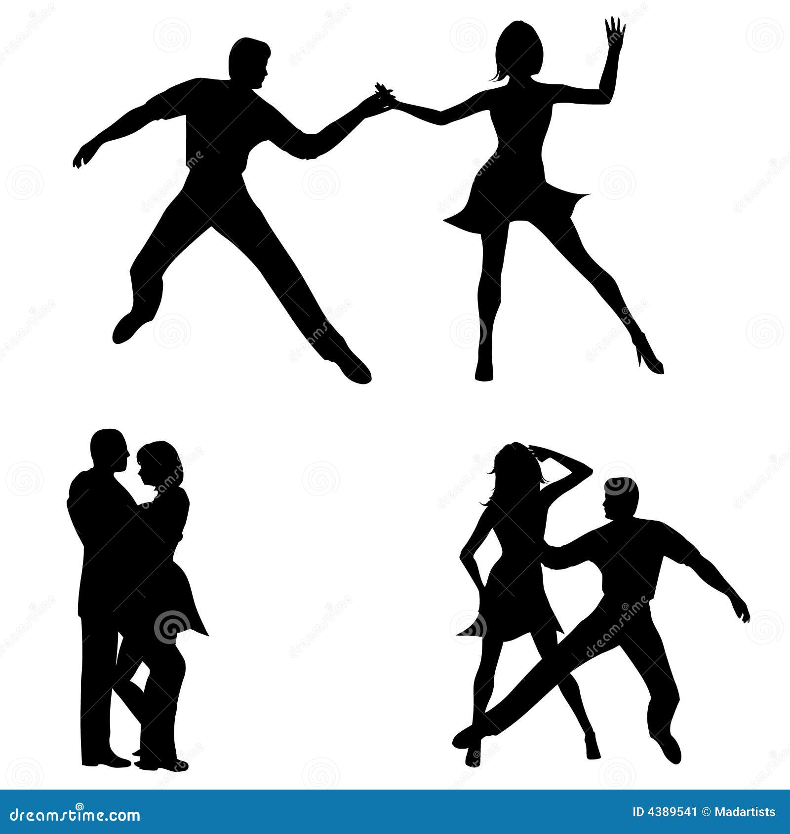 Mann Frauen Tanzen Schattenbilder Stock Abbildung Illustration Von Mann Tanzen
