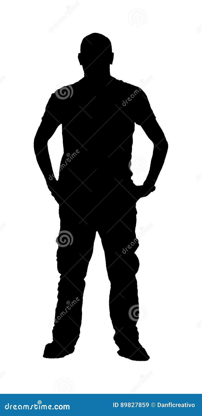 Mann Schattenbild Grafik Front View Stock Abbildung Illustration Von Abbildung Getrennt 89827859