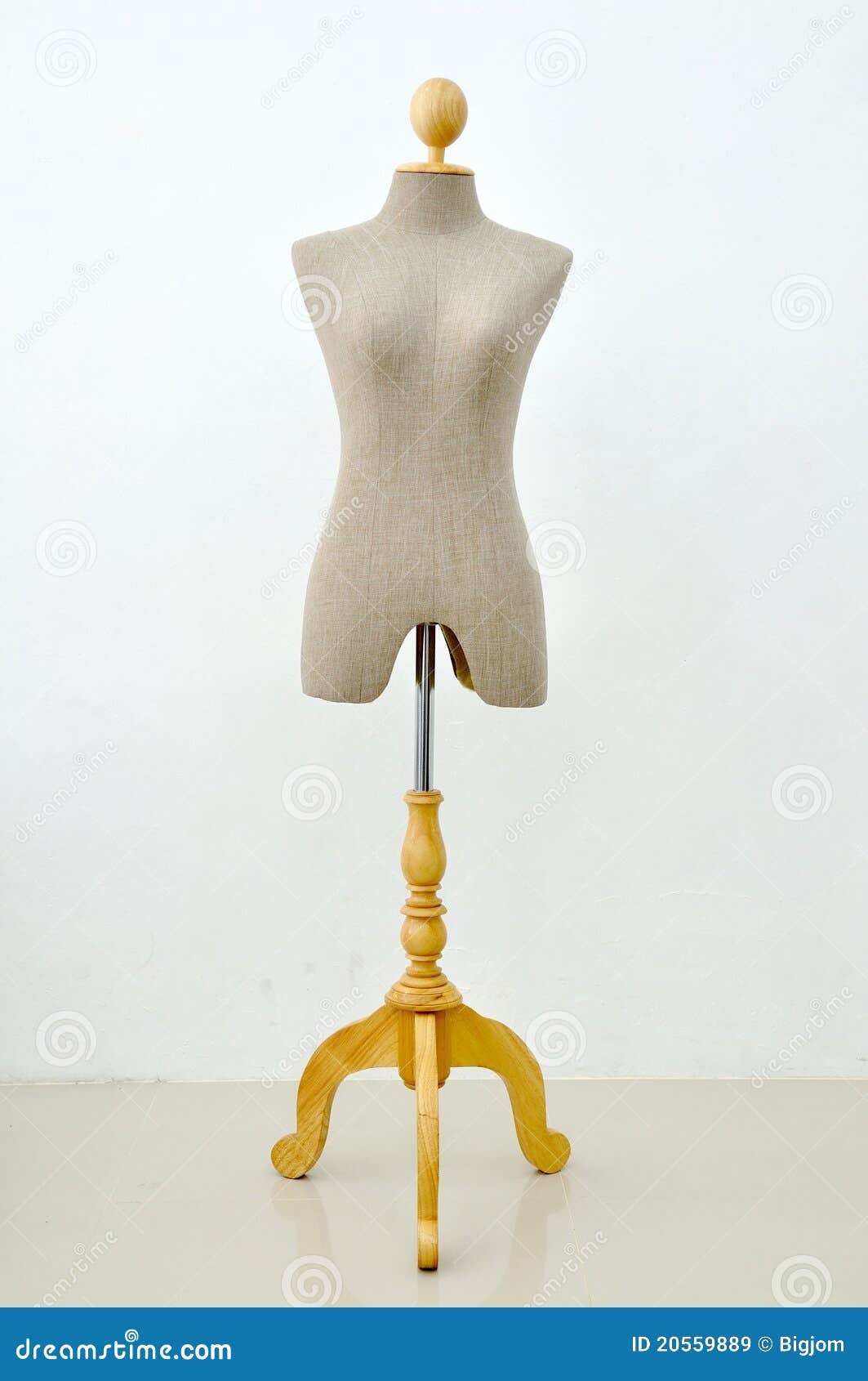 Mannequin tailors, plastic figure of child on white background