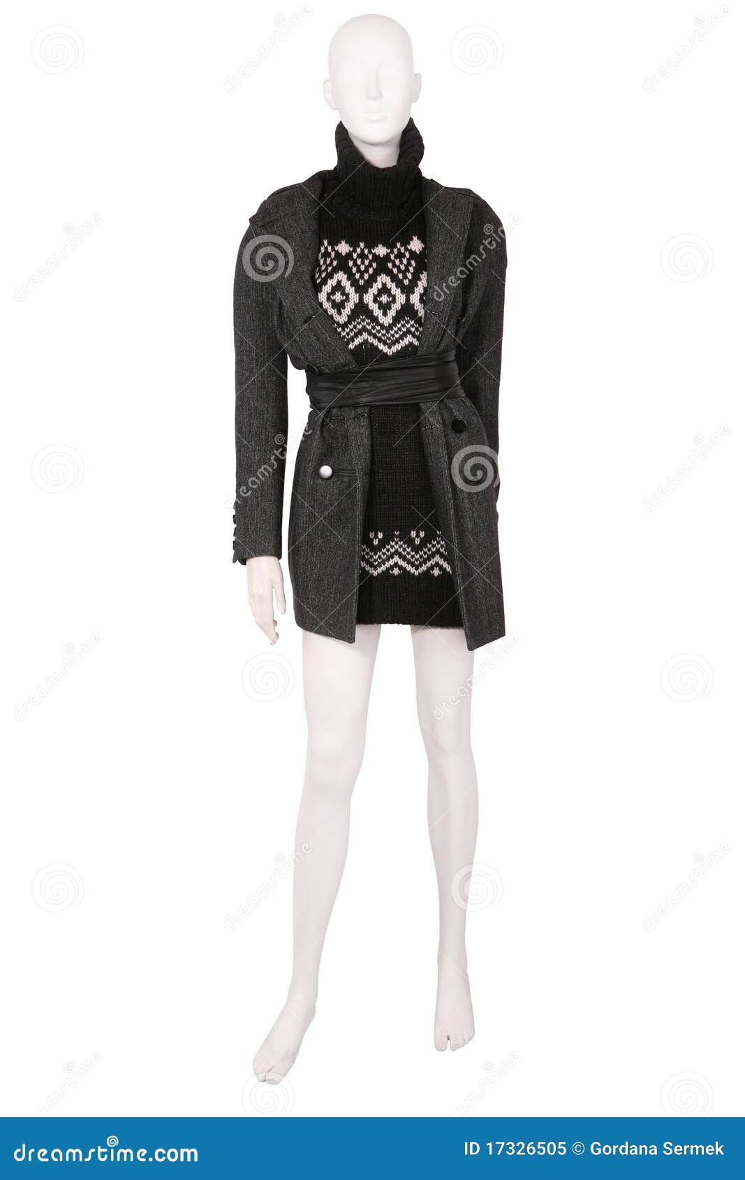 Mannequin Dressed in Jacket Stock Image - Image of fashion, background ...