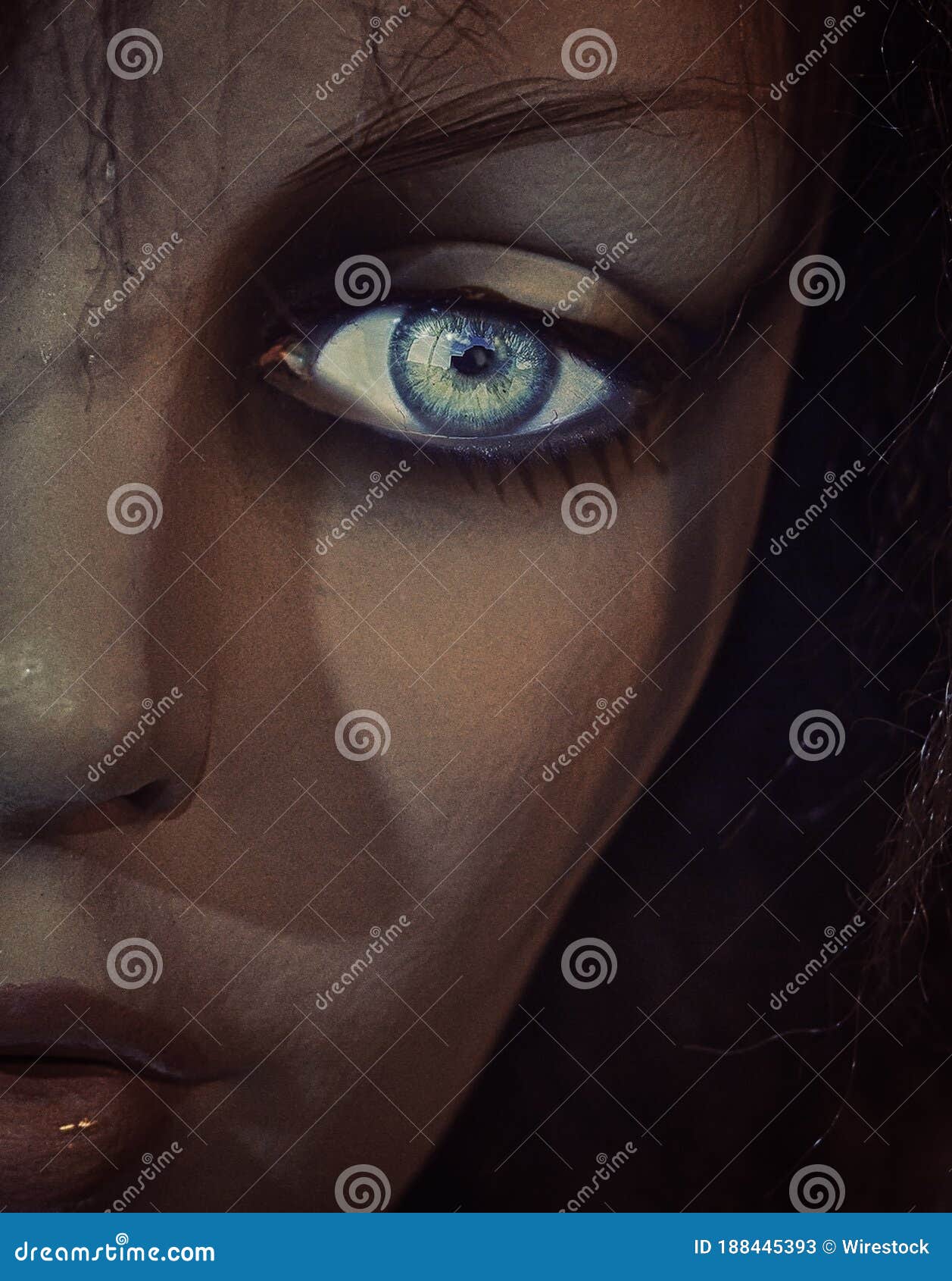 Mannequin Eye stock illustration. Illustration of person - 188445393