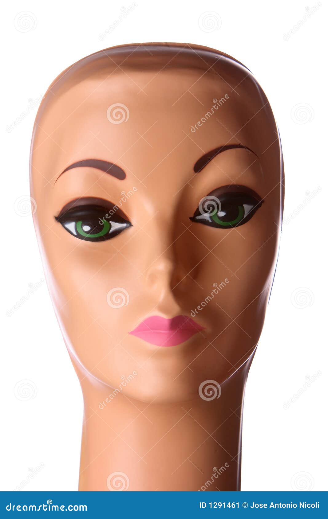 Side View Of White Female Mannequin Head Stock Photo - Download