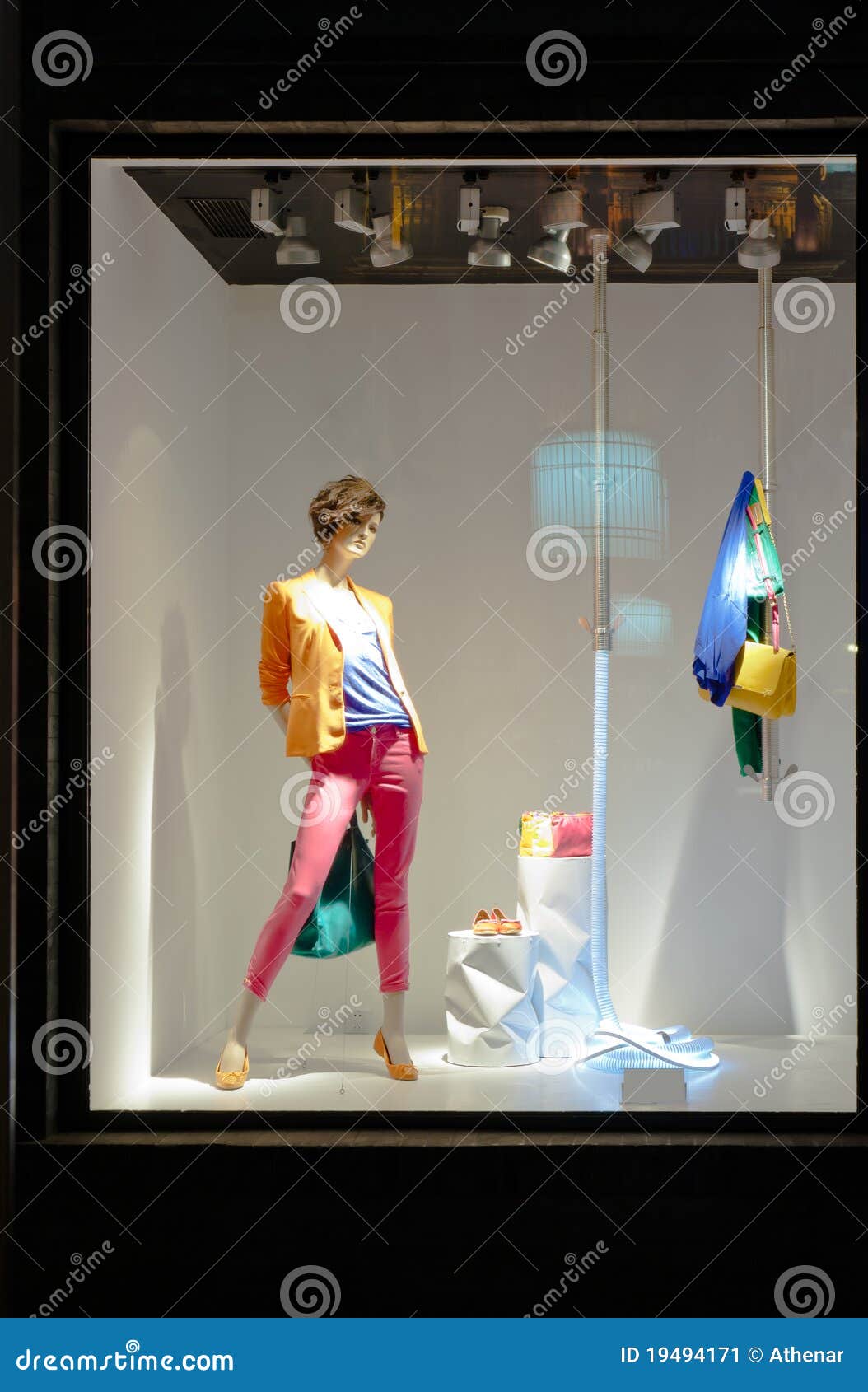 mannequin in fashion showcase