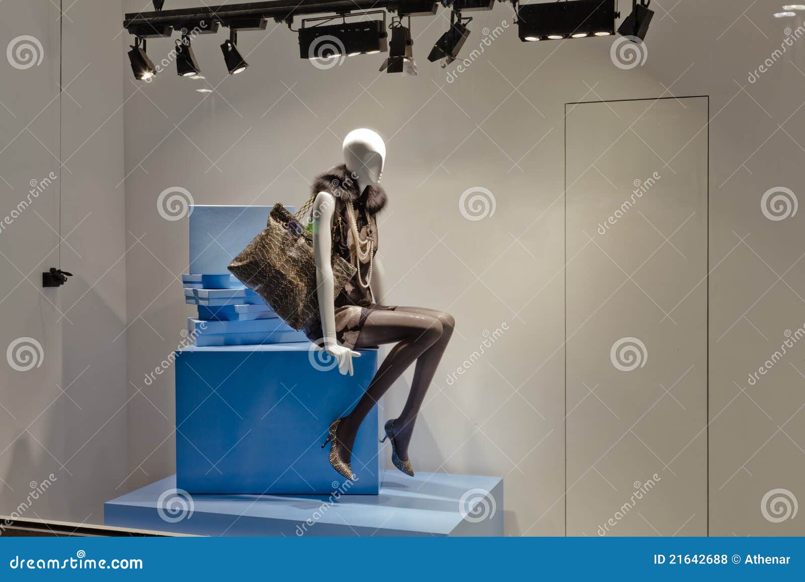 mannequin in fashion showcase