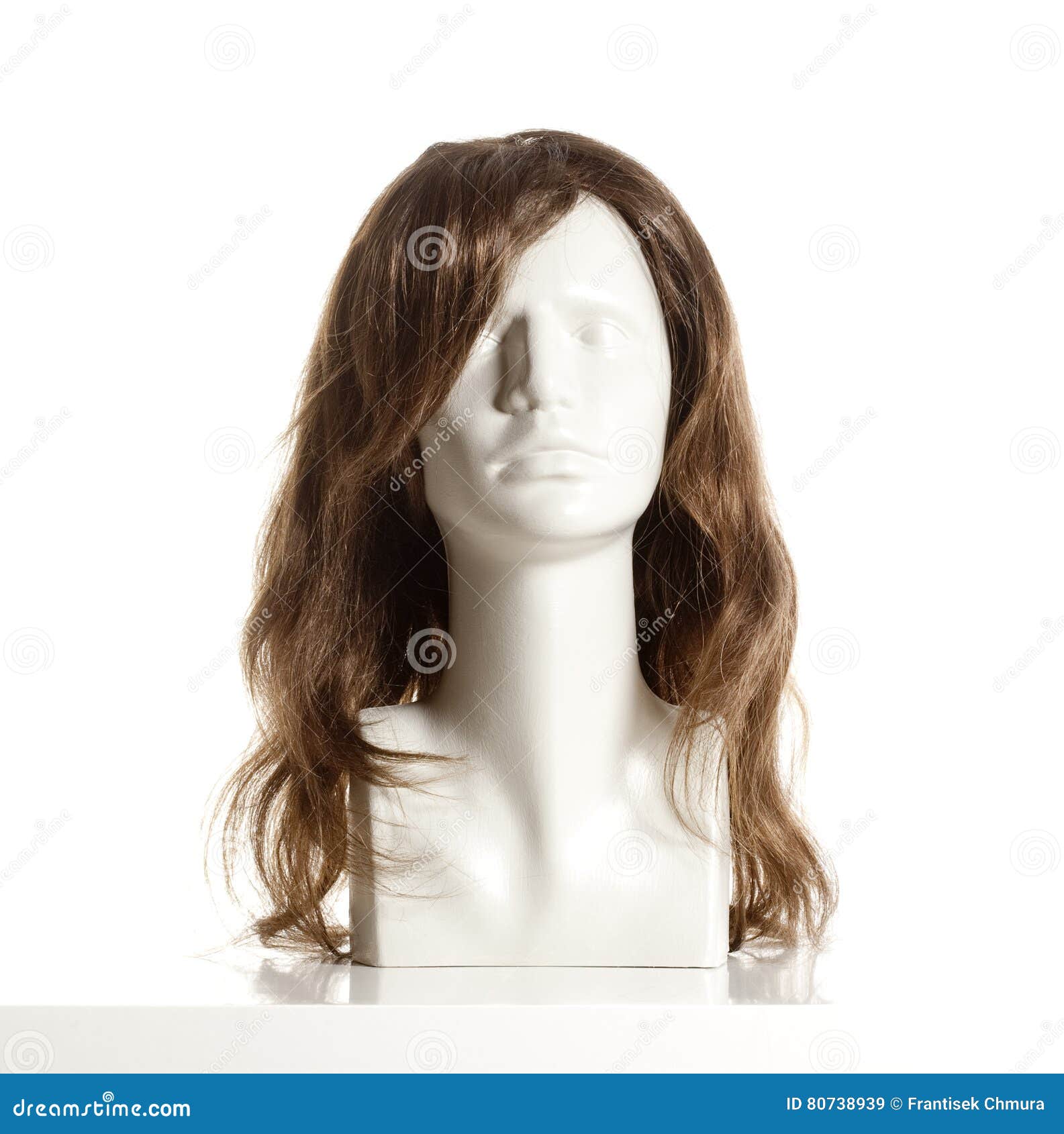 Mannequin Female Head with Wig Stock Image Image of design, isolated