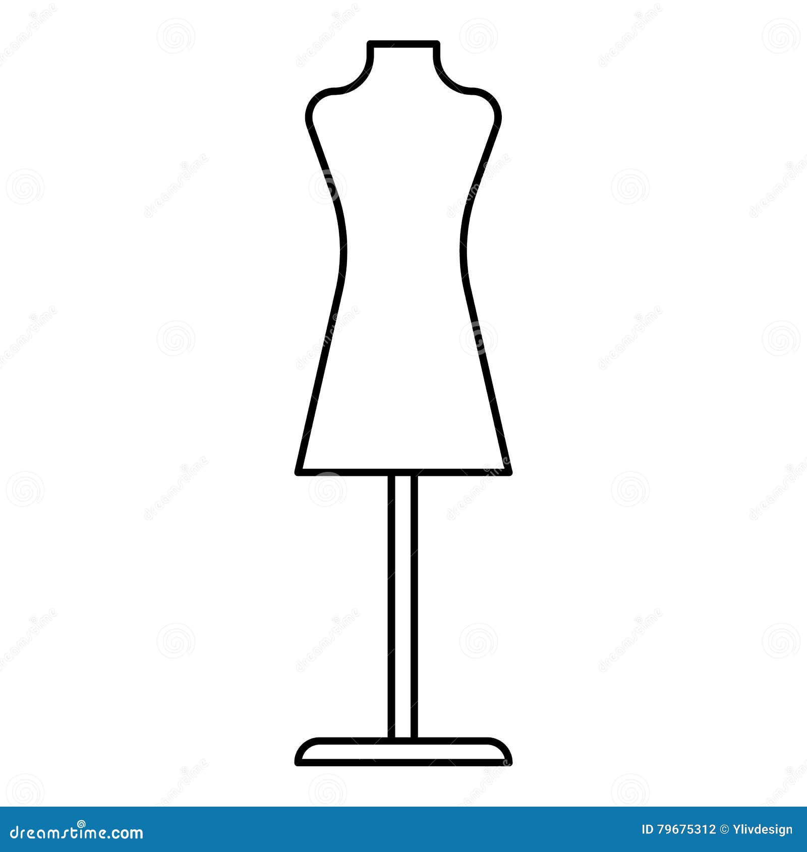Mannequin Icon, Outline Style Stock Vector - Illustration of outline