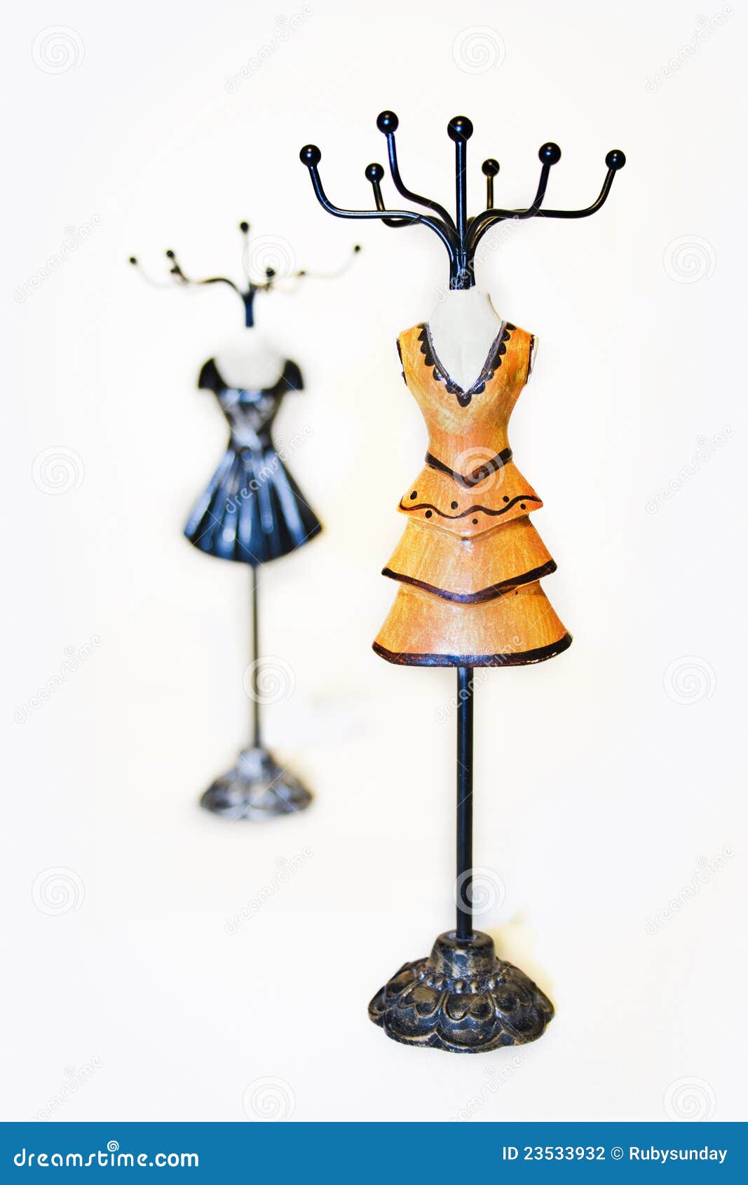 Mannequin jewelry hangers stock photo. Image of earrings 23533932