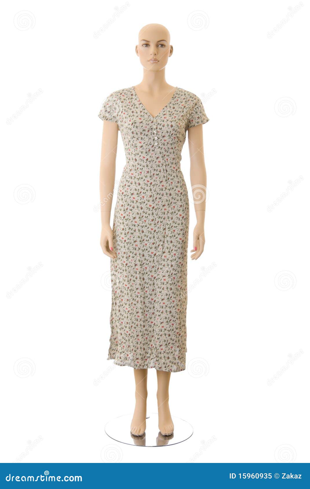 Mannequin In Long Dress Isolated Stock Image Image of equipment