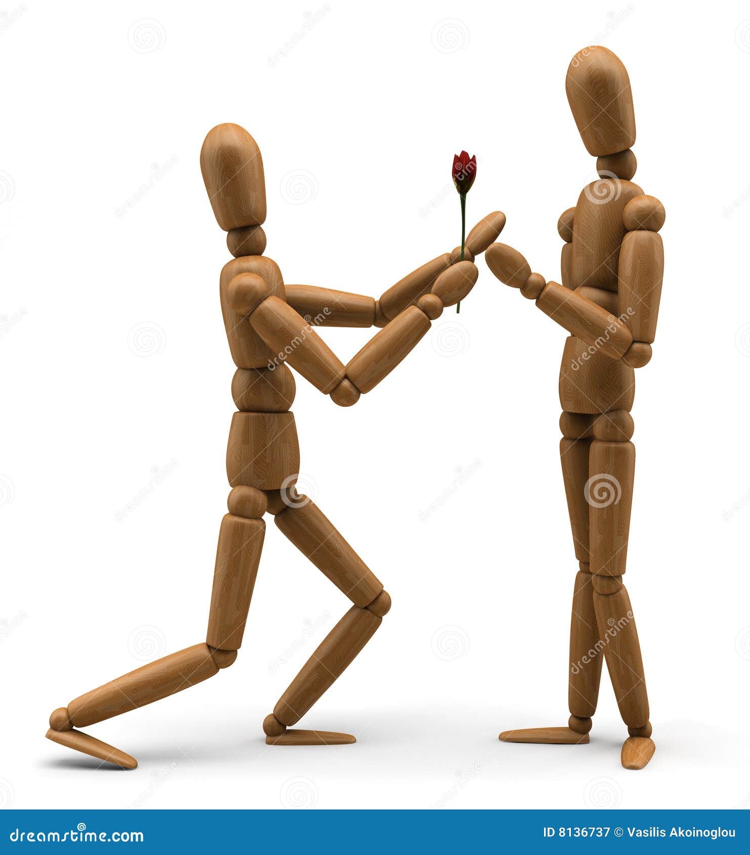 Mannequin Love stock illustration. Illustration of gesture 8136737