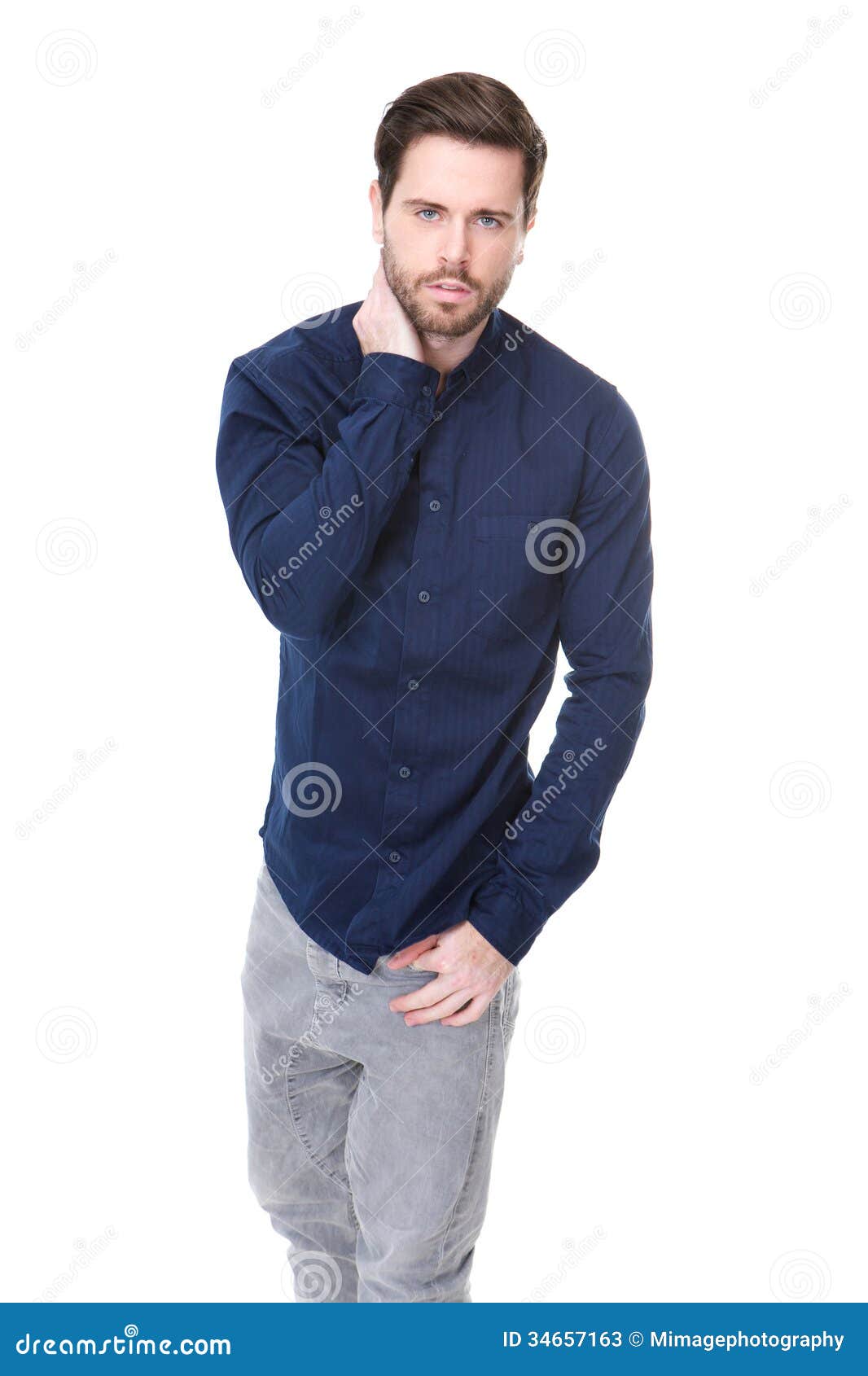 Mannequin Masculin Attrayant Avec La Barbe Image stock Image du