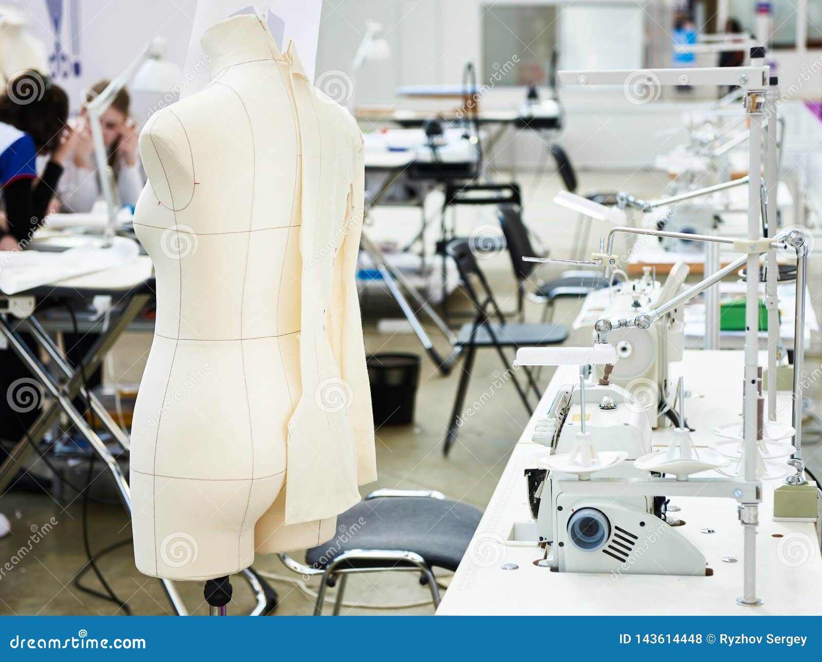 Mannequin in Sewing Workshop Stock Photo - Image of fashion, craft ...