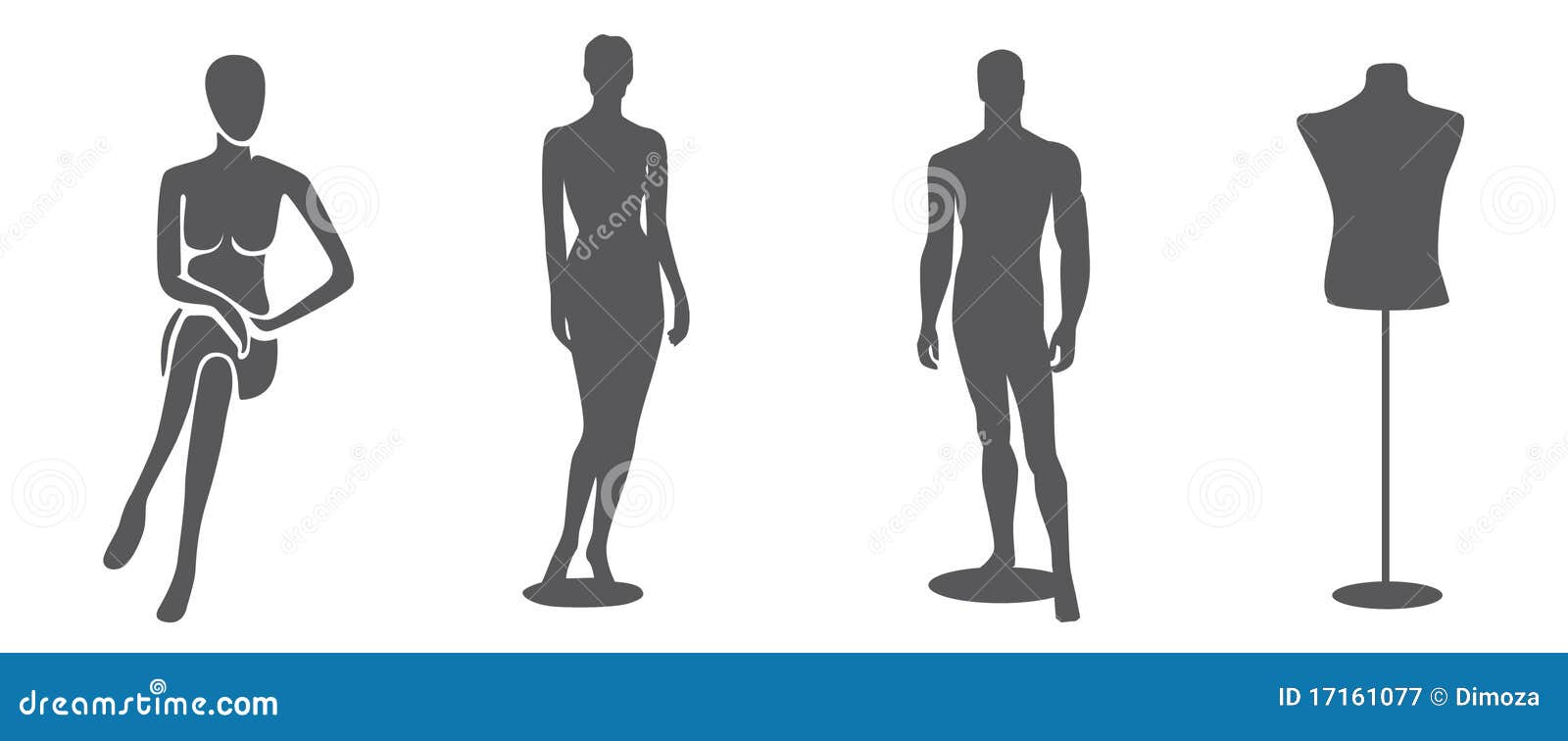 Mannequin Silhouettes Royalty Free Stock Photography Image 17161077