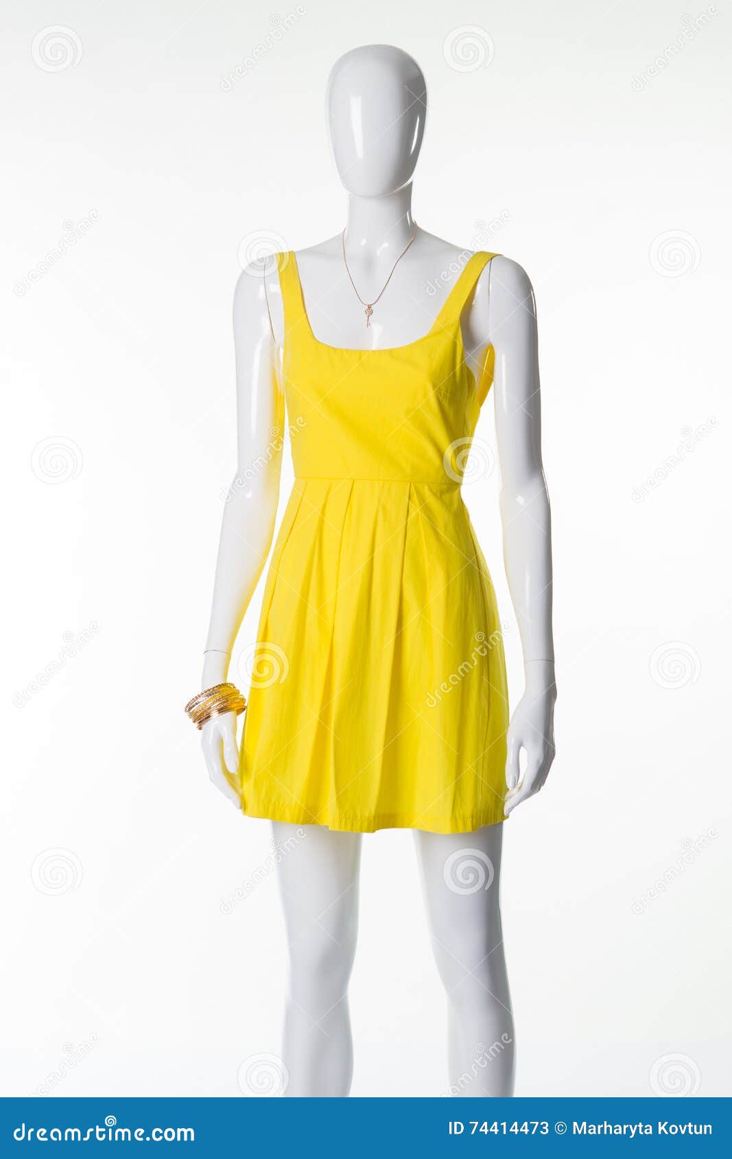 Yellow Summer Sundress. Stock Image ...