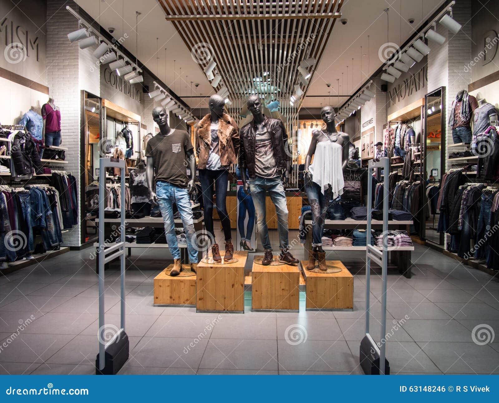 Mannequins in a Clothes Shop Editorial Photo Image of jeans