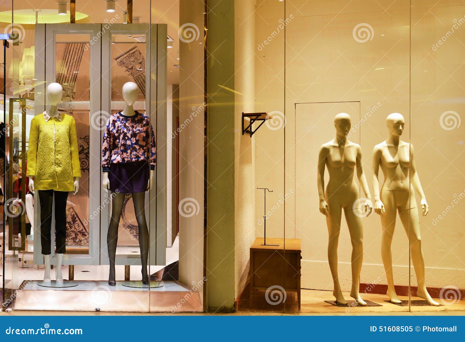 Mannequins in Fashion Shop Window Editorial Image - Image of girl ...