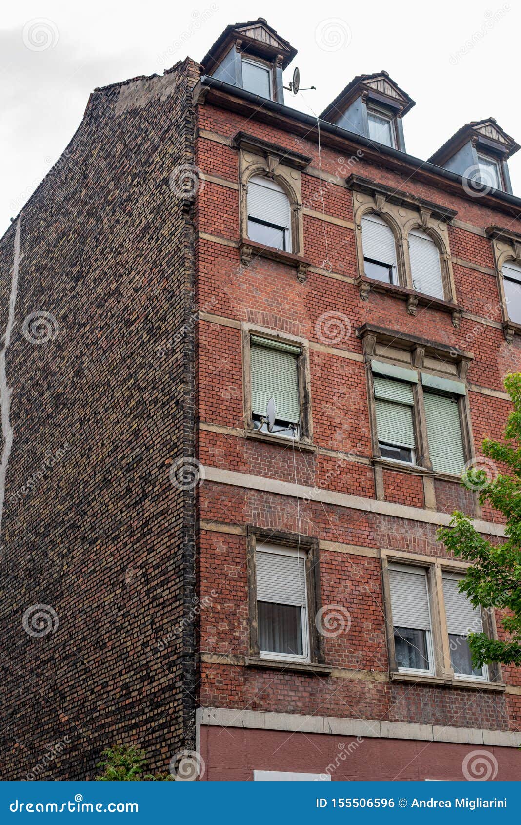 MANNHEIM, GERMANY, 05/11/2019 Typical German Residential Buildings