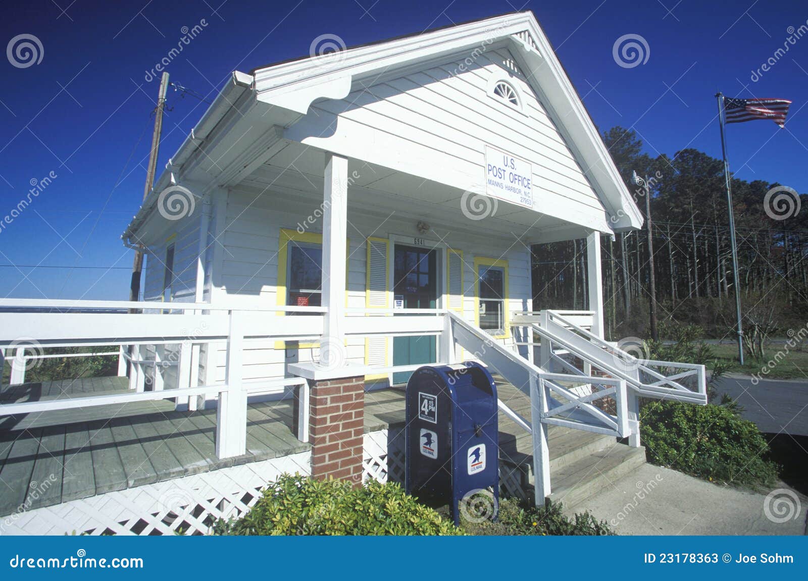 Manns Harbor Post Office editorial stock photo. Image of office 23178363
