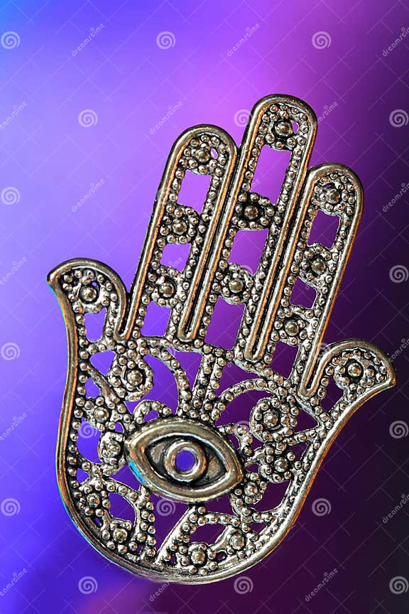 Mano Di Fatima Con Occhio Significato Mano Di Fatima O Di Hamsa Con L'occhio Immagine Stock - Immagine di