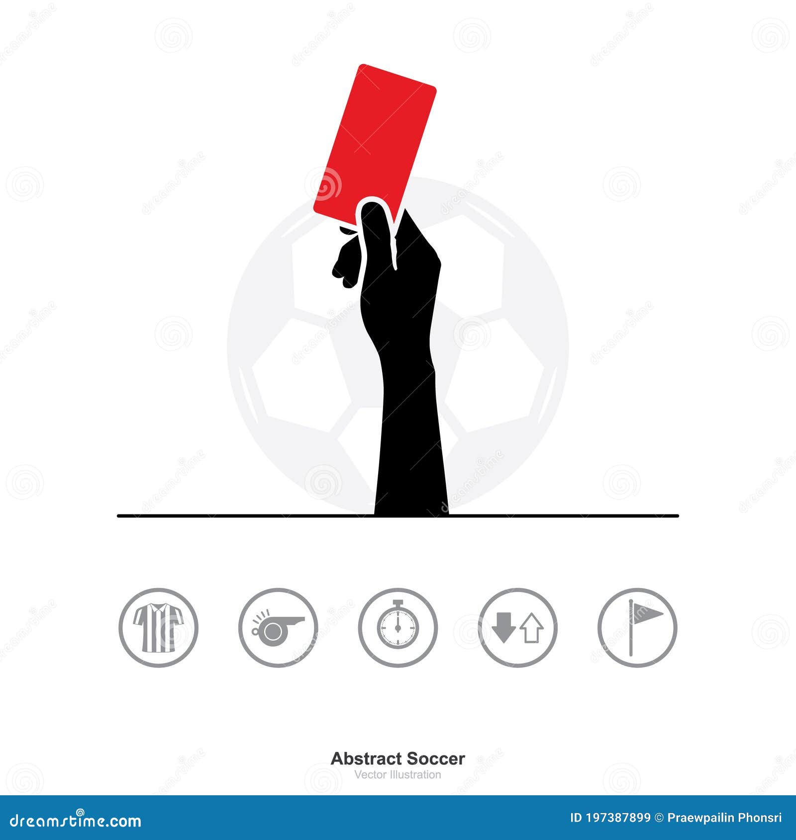 Mano Mostrando El Icono De La Tarjeta Roja En El Fondo Blanco Signo(05)