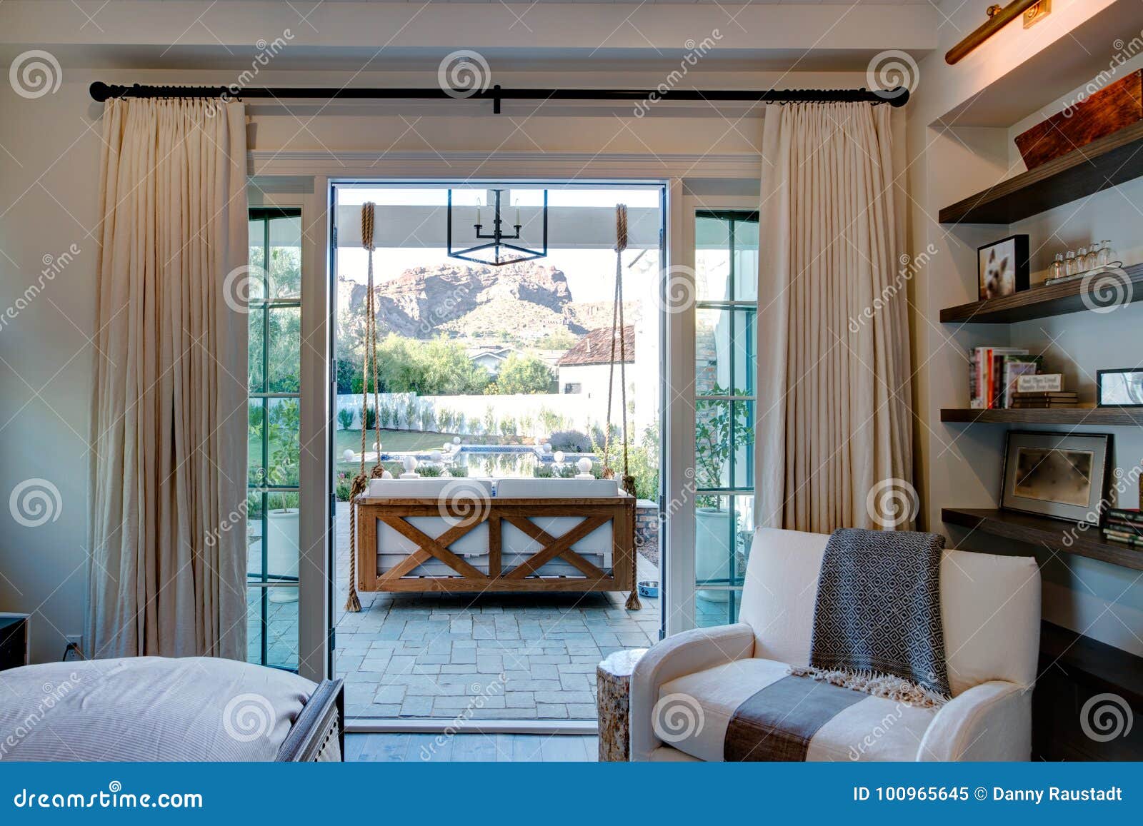 mansion home patio bedroom suite