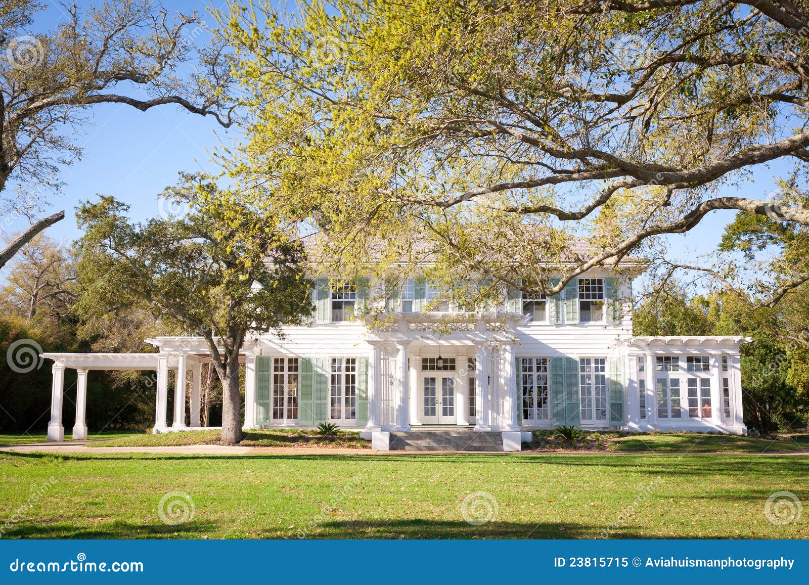 Mansão Americana Do Do SulEstilo Imagem de Stock Imagem de paisagem