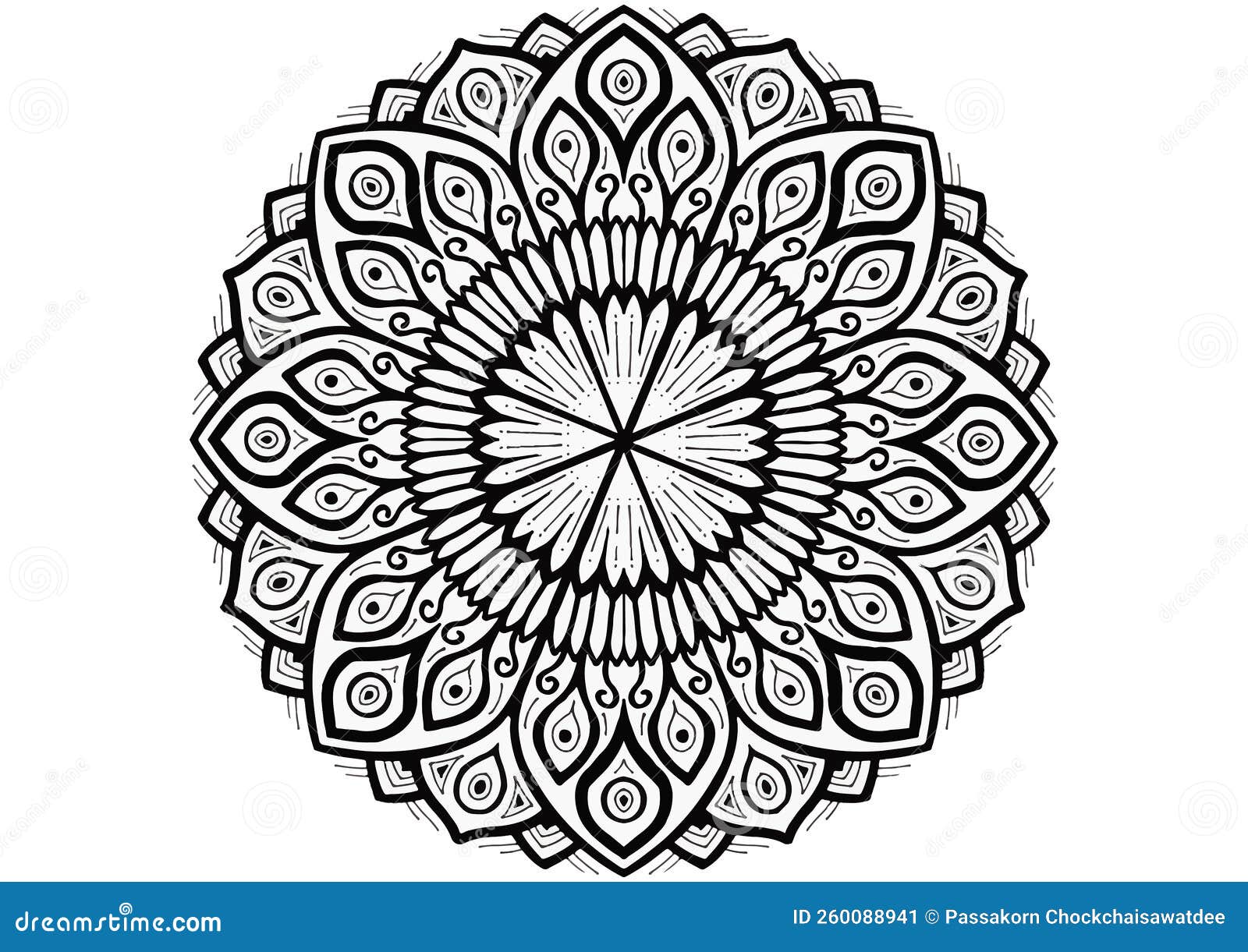 Premium Vector  Mantra mandala, the meditation art for adults to coloring  drawing with hands by art by uncle 102