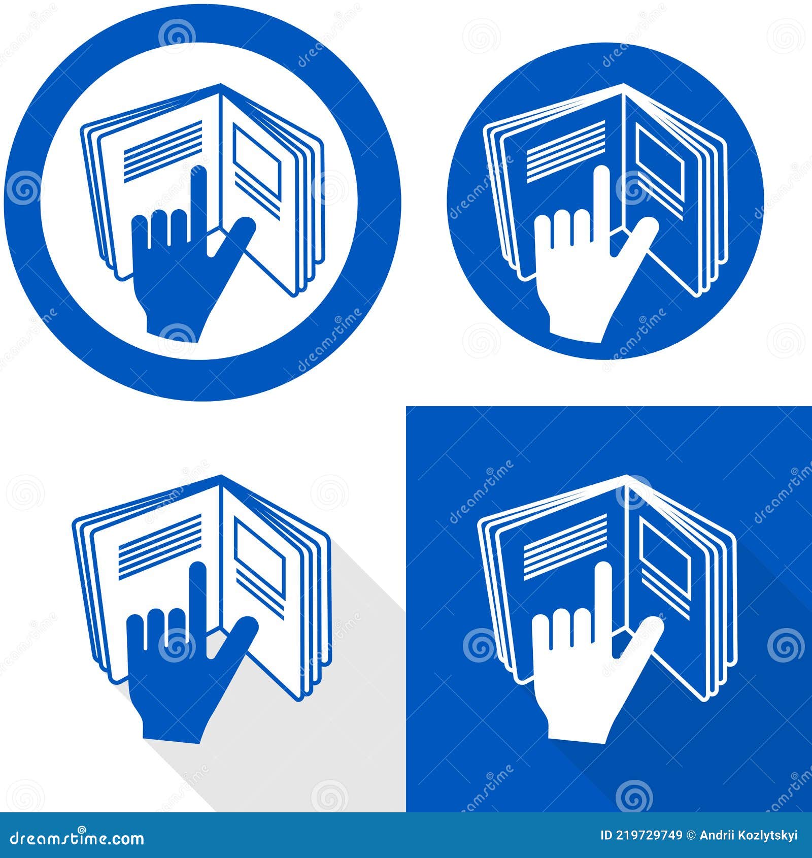Manual Book Symbol with Hand. Read before Use. Refer To Instruction