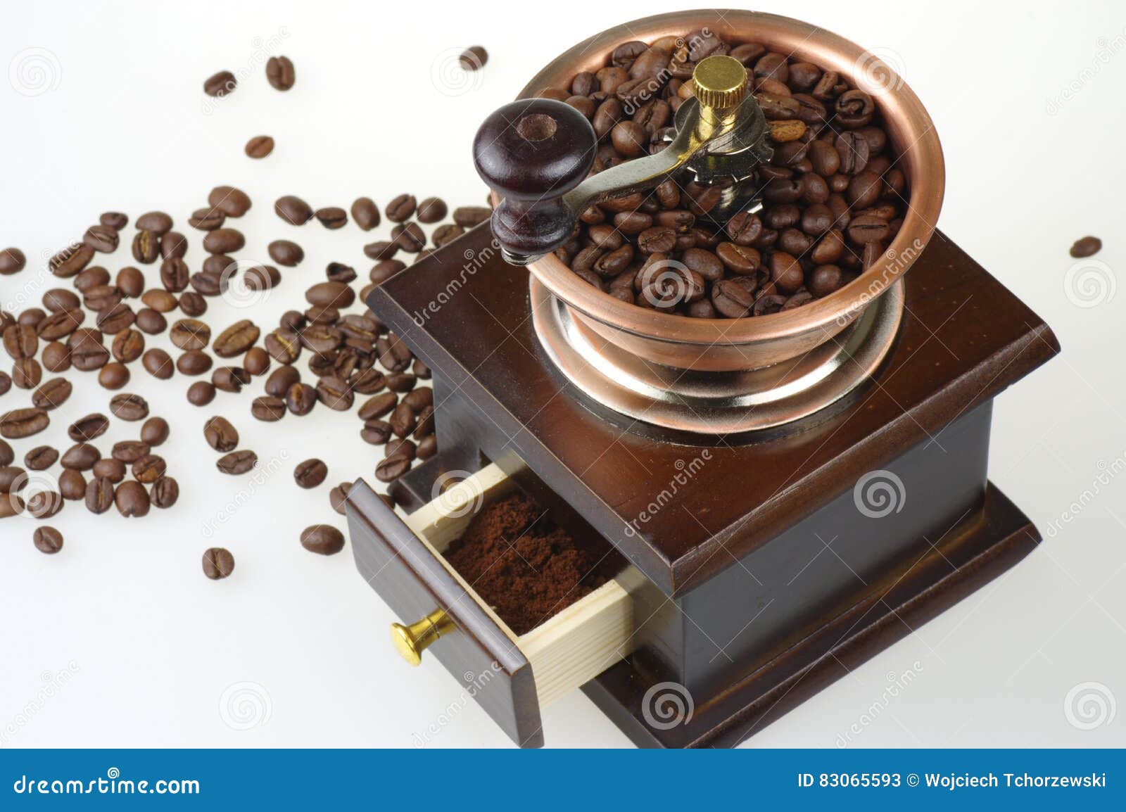 Manual coffee grinder stock image. Image of drink, dark 83065593