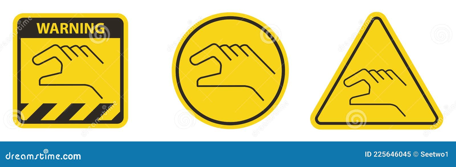 Manual Control Symbol Sign on White Background Stock Vector