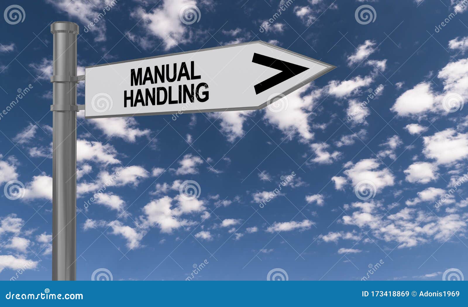 manual handling traffic sign