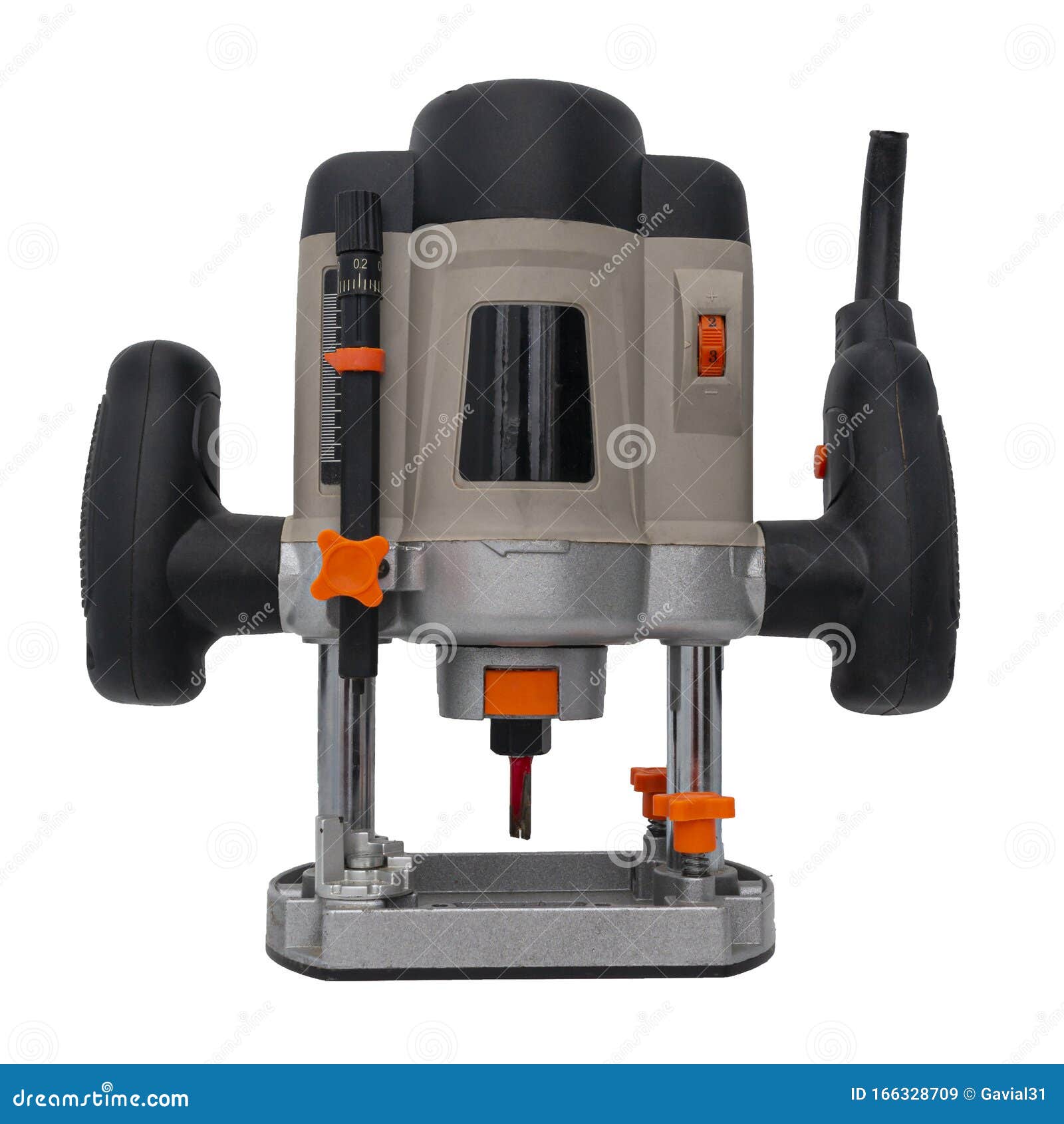 Manual Mill Tool on a Isolated on White Stock Image Image of action