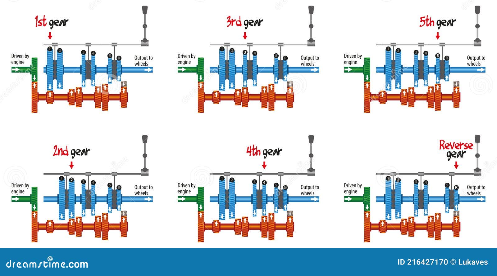 manual transmision diagram - 5 speed