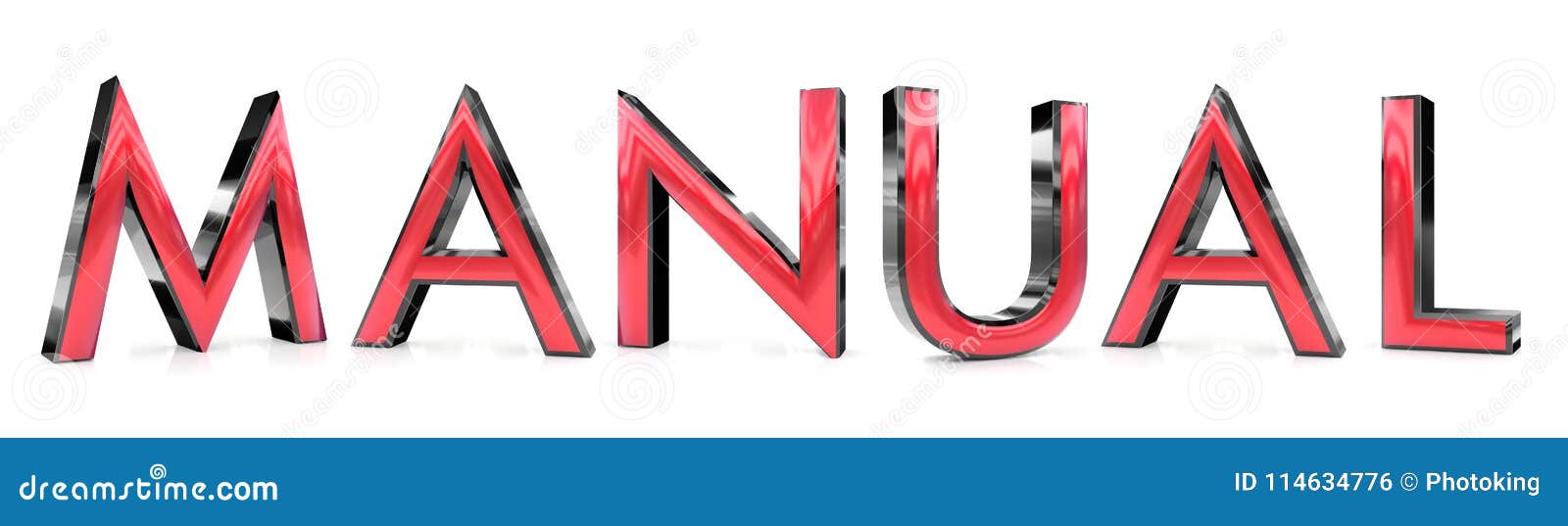 Manual word stock illustration. Illustration of brochure - 114634776