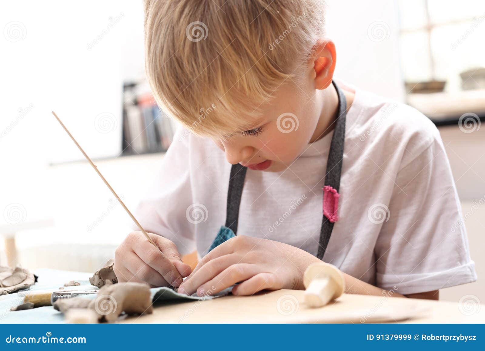 Manual for Children, Clay Molding Stock Image Image of