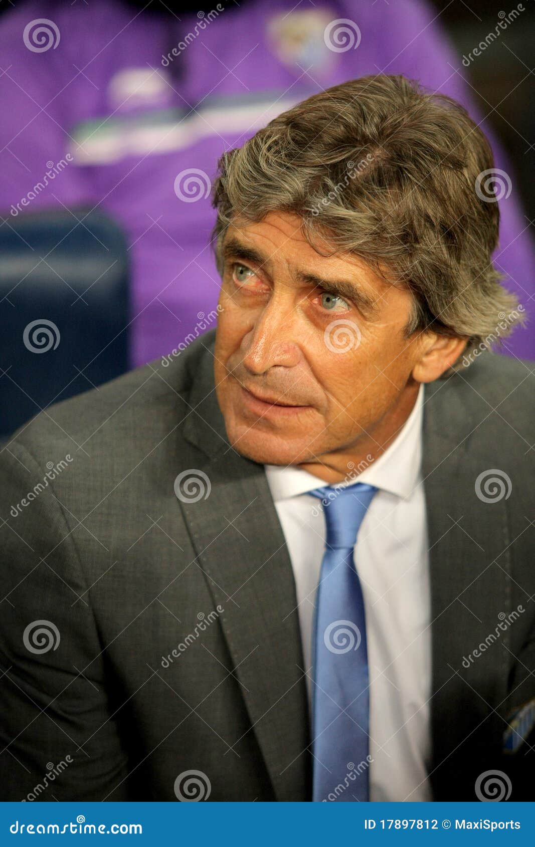 Manchester city head coach manuel pellegrini hi-res stock