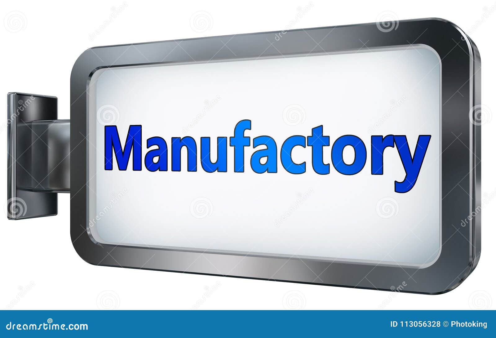 manufactory on billboard