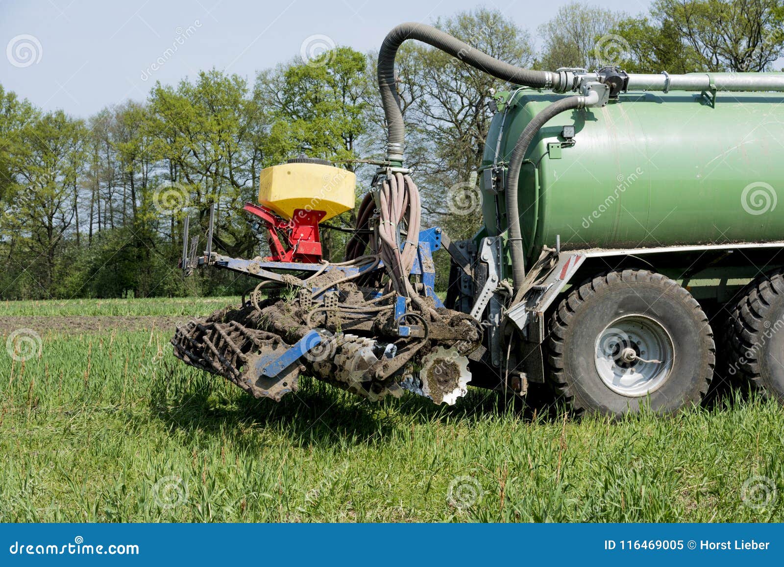 agriculture, spreading manure. germany, europe