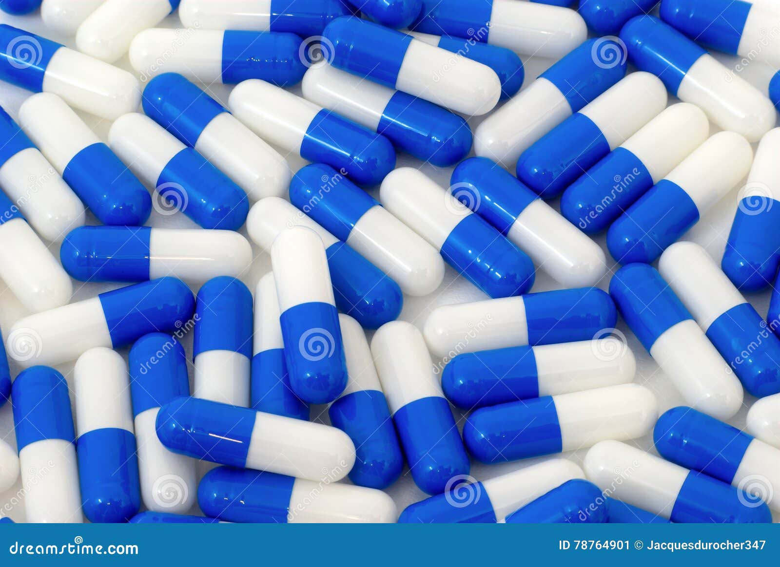 Many Blue And White Pills Capsules Background Stock Image ...