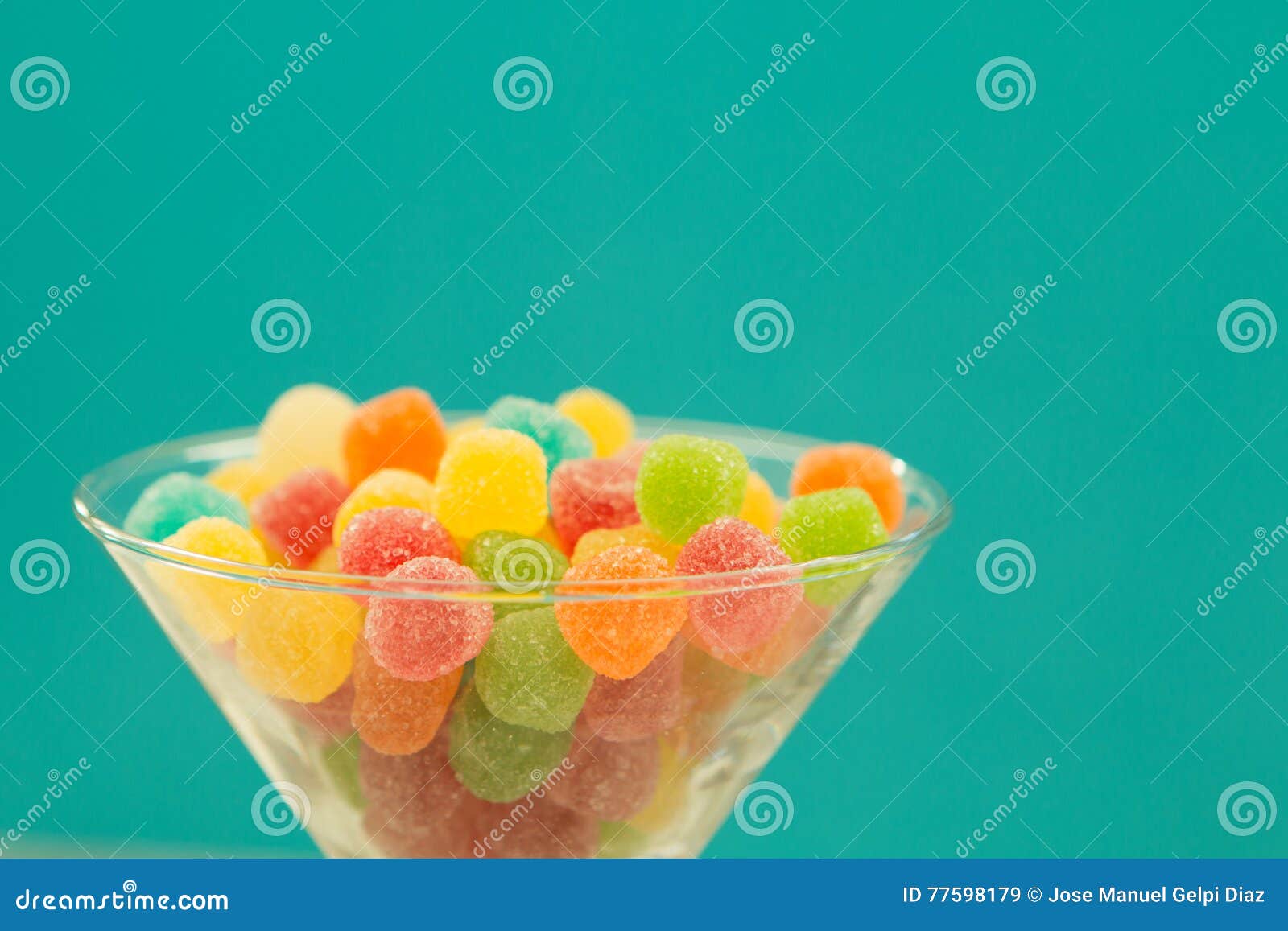 Many Candy On White Background.Fruit Snacks RoyaltyFree Stock Photo