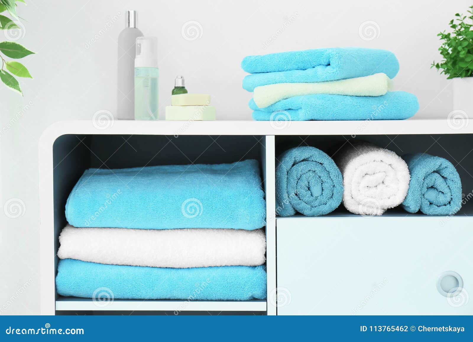 Many clean towels stock photo. Image of body, laundry 113765462