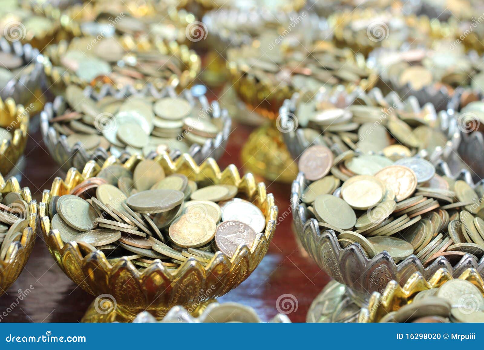 Many coin for donate. stock photo. Image of donation 16298020