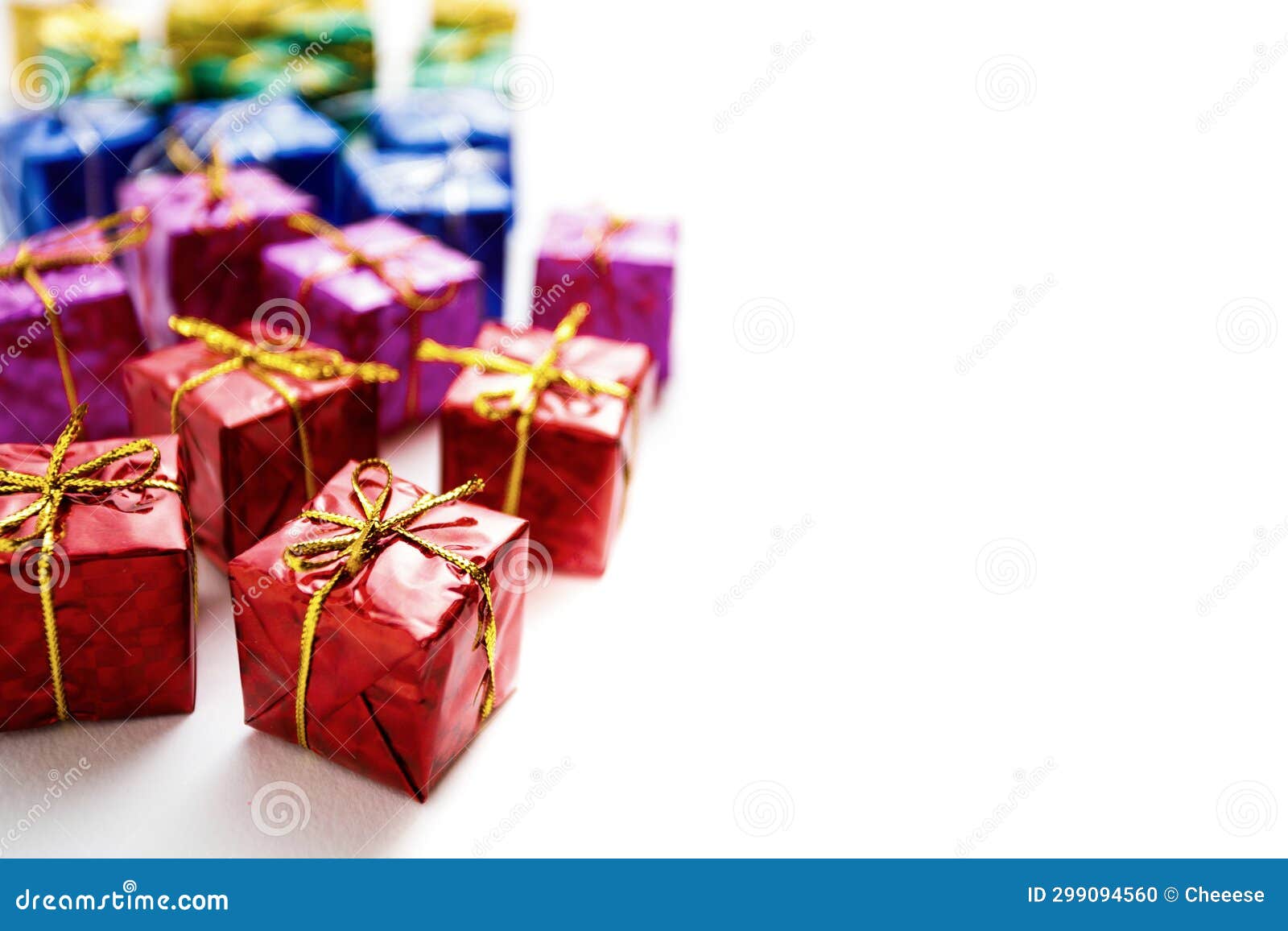 Many Colorful Gift Boxes on White Background Stock Photo Image of