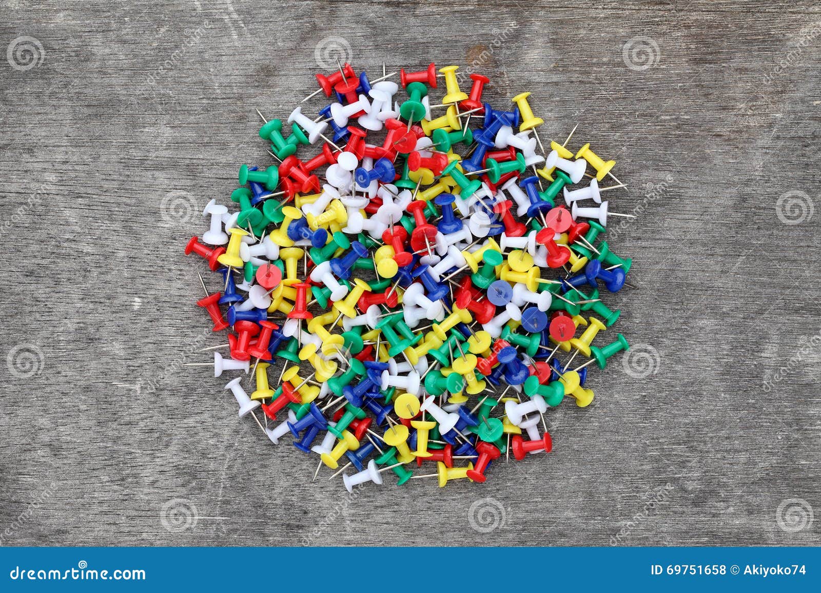 Many colorful push pins stock photo. Image of plastic - 69751658