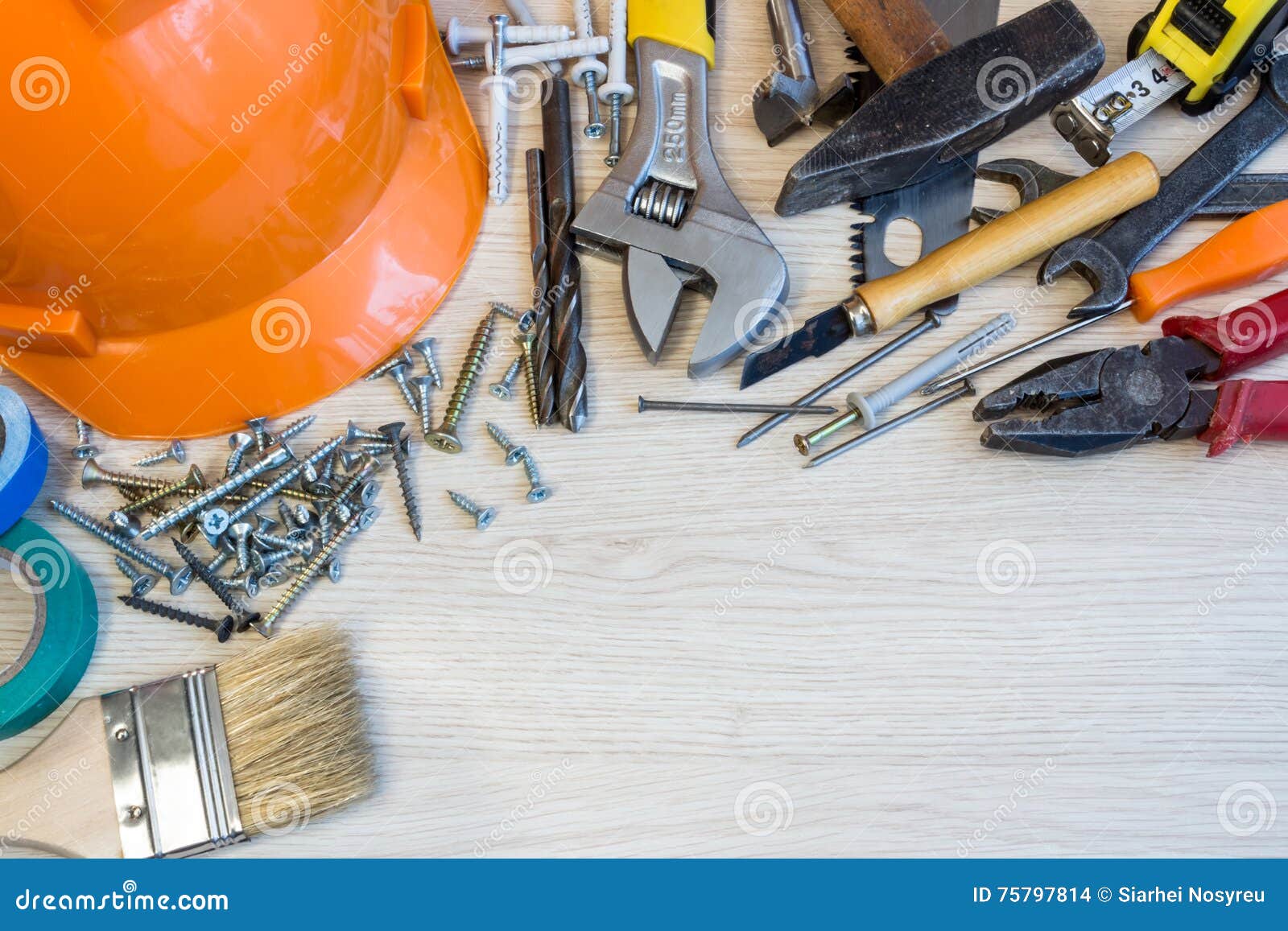 Many Construction Tools, Construction Composition Tool Suitcase, Work