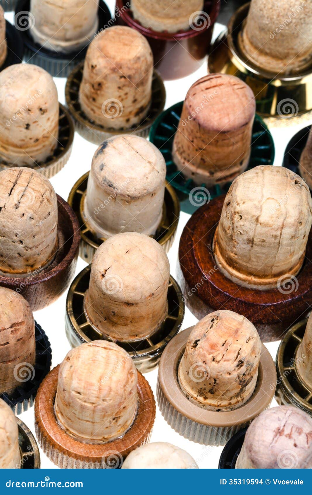 Many Corks from Alcoholic Spirits Stock Photo Image of ornament, view